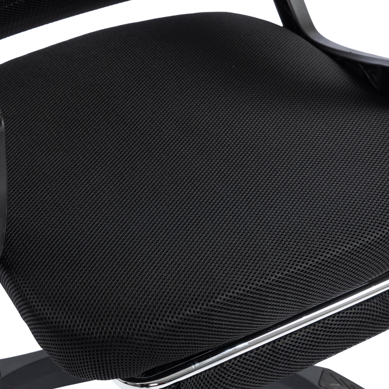Καρέκλα γραφείου διευθυντή με υποπόδιο Meton pakoworld mesh χρώμα μαύρο 48x60x118-128εκ