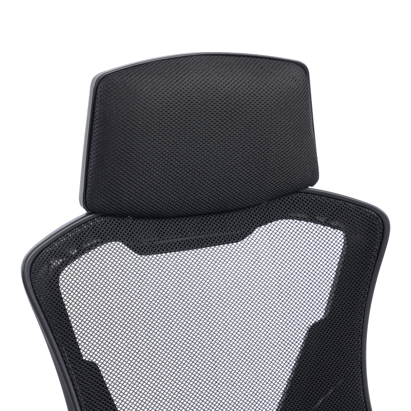 Καρέκλα γραφείου διευθυντή με υποπόδιο Meton pakoworld mesh χρώμα μαύρο 48x60x118-128εκ