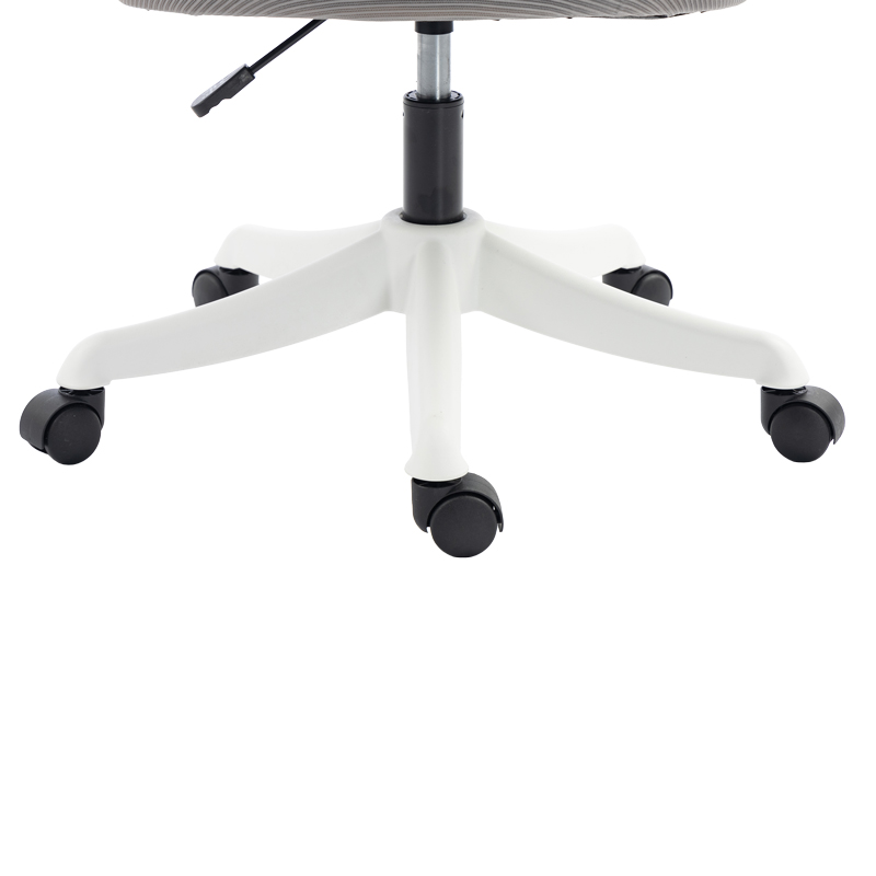 Καρέκλα γραφείου διευθυντή Exeter pakoworld λευκή - mesh γκρι 50x58x119-129εκ