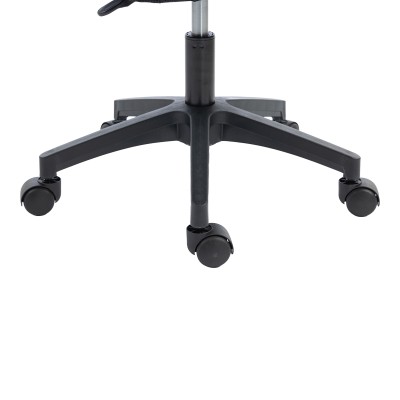 Καρέκλα γραφείου Plymot pakoworld mesh χρώμα μαύρο 48x58x112-122εκ