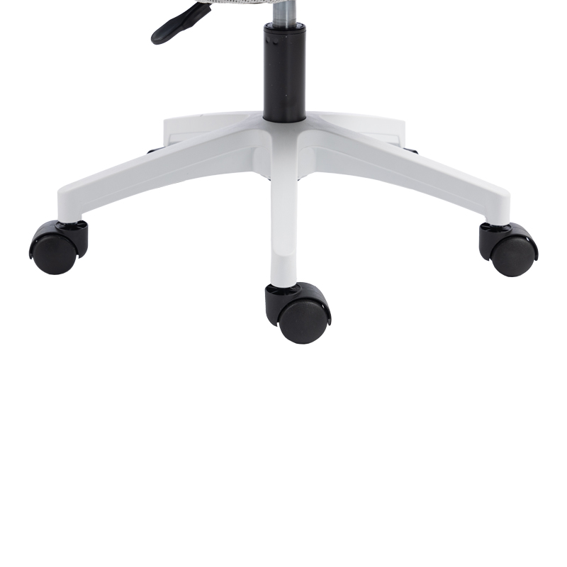 Καρέκλα γραφείου Plymot pakoworld λευκή - mesh γκρι 48x58x112-122εκ