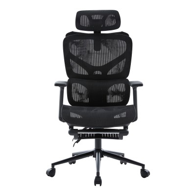 Καρέκλα γραφείου διευθυντη Vigo pakoworld mesh χρώμα μαύρο 52x70x118-124εκ