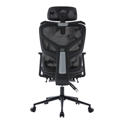 Καρέκλα γραφείου διευθυντη Vigo pakoworld mesh χρώμα μαύρο 52x70x118-124εκ