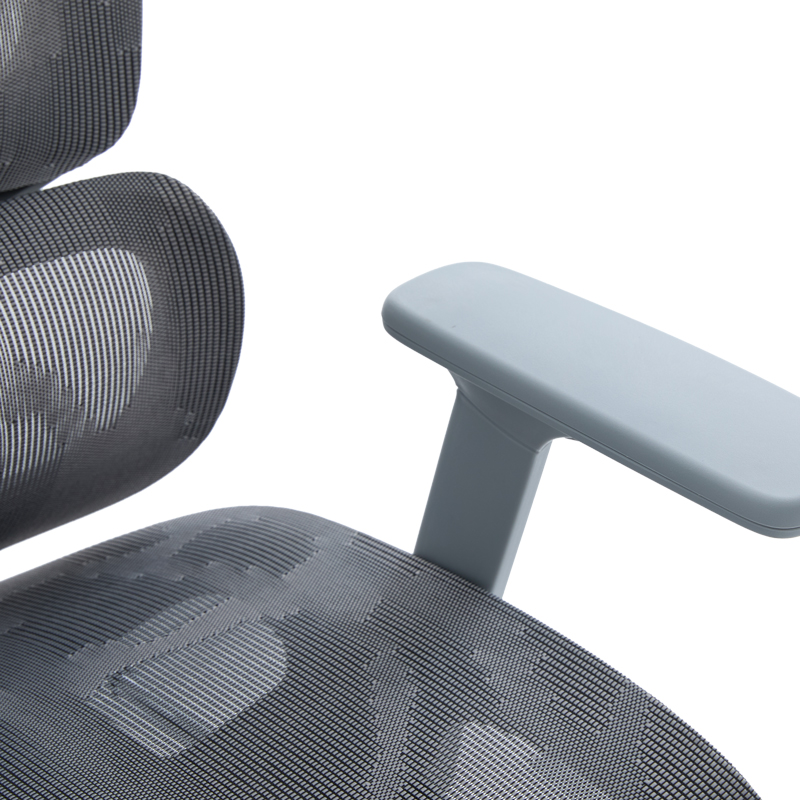 Καρέκλα γραφείου διευθυντη Vigo pakoworld mesh χρώμα γκρι 52x70x118-124εκ