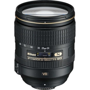 Nikon Nikkor Lens AF-S 24-120mm f/4G ED VR Nano Crystal Coat for Nikon F Mount Μαύρος (σε 3 άτοκες ή 4 εώς 36 δόσεις)