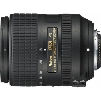 Nikon Nikkor Crop Φωτογραφικός Φακός AF-S DX 18-300mm f/3.5-6.3G ED VR (σε 3 άτοκες ή 4 εώς 36 δόσεις)