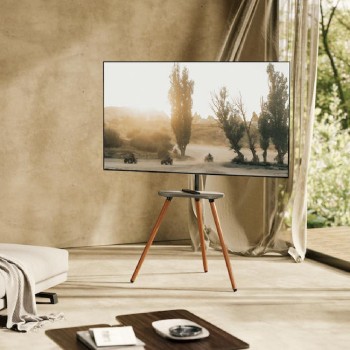 Brateck (FS28-44F-04) Βάση Δαπέδου για Τηλεόραση 43-65" έως 35kg με Ράφι (σε 3 άτοκες ή 4 εώς 36 δόσεις)