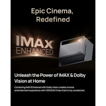 XGiMi Horizon S Max 3D Projector DLP 4K Ultra HD Λάμπας LED με Wi-Fi και Ενσωματωμένα Ηχεία Λευκός (σε 3 άτοκες ή 4 εώς 36 δόσεις)