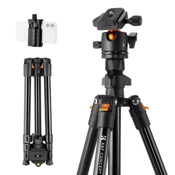 K&F Concept B1234M Travel Tripod Compact Vlog Camera With BH-28L Ball Head (KF09.101V1) (σε 3 άτοκες ή 4 εώς 36 δόσεις)