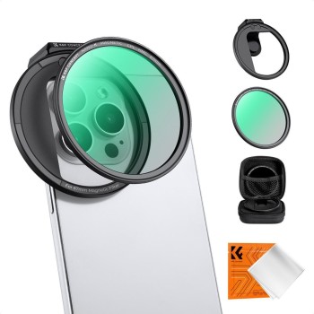 K&F Concept 67mm Clip-On Magnetic CPL Filter Kit For Mobile Phones (KF01.2673)