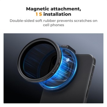 K&F Concept 67mm Clip-On Magnetic ND2-32 Filter Kit For Mobile Phones (KF01.2674) (σε 3 άτοκες ή 4 εώς 36 δόσεις)