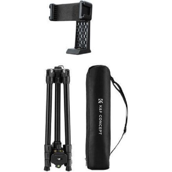 K&F Concept K234A0+BH-36L Magnesium Travel Tripod with Ball Head & Phone Clamp (KF09.149) Black/Gold (σε 3 άτοκες ή 4 εώς 36 δόσεις)