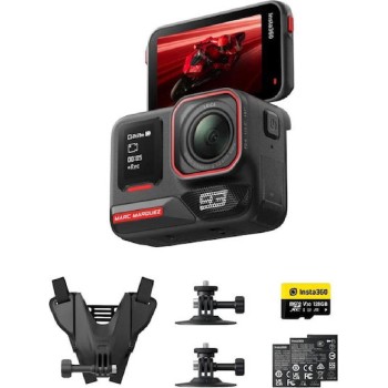 Insta360 Ace Pro 2 Marc Marquez 93 Dual Battery, 128GB Motorcycle Helmet Mount (σε 3 άτοκες ή 4 εώς 36 δόσεις)