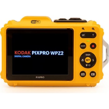 Kodak Pixpro WPZ2 Compact Φωτογραφική Μηχανή 16MP Full HD (1080p) Οπτικού Ζουμ 4x Κίτρινη (σε 3 άτοκες ή 4 εώς 36 δόσεις)