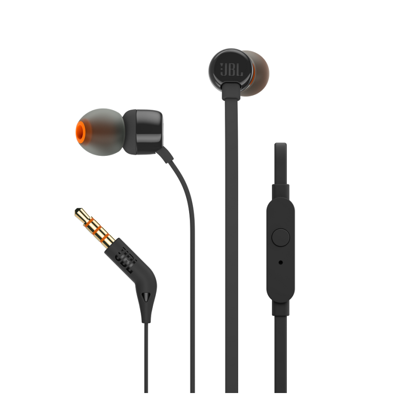 T110, In-Ear Headphones, Black