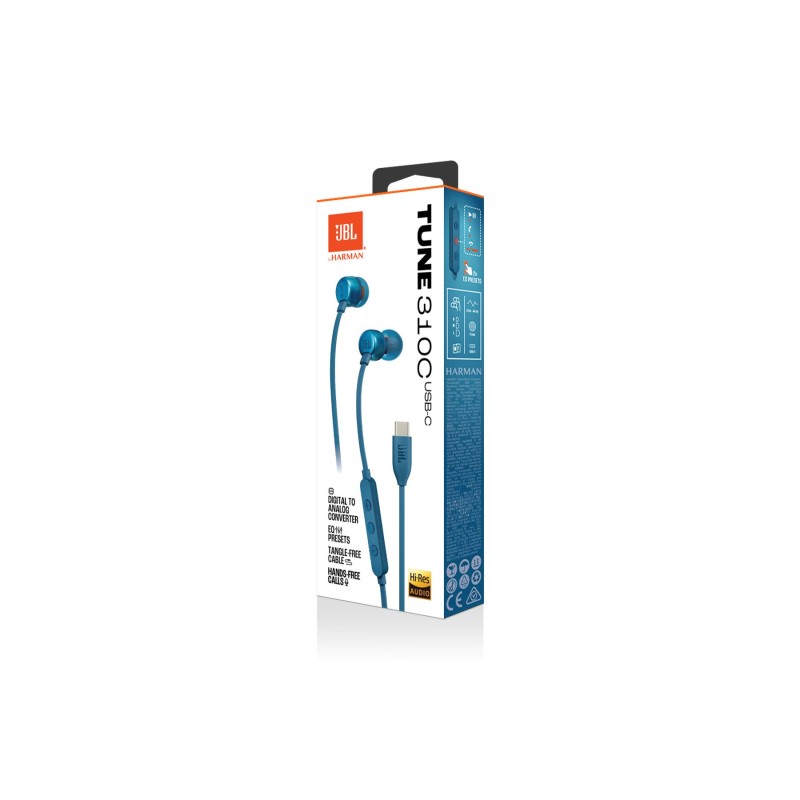Tune 310C, In-Ear Headphones, White