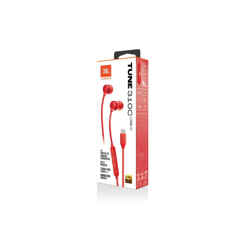 Tune 310C, In-Ear Headphones, Black