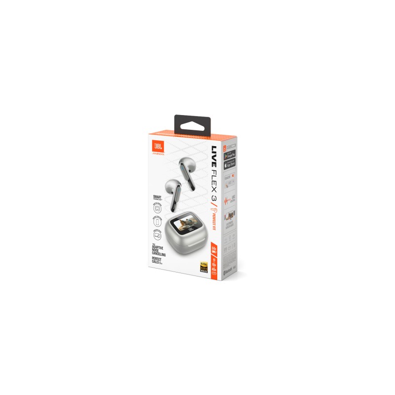 Live Flex 3, True Wireless Ear-Buds Headphones, Silver