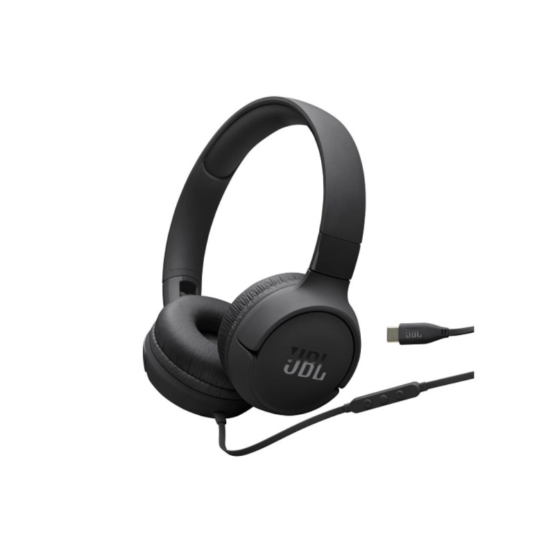 Tune 520C, On-Ear Wired Headphones, Black