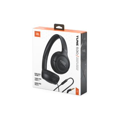 JBL Tune 530, On-Ear Bluetooth Headphones, Black
