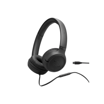 JBL Tune 530C, On-Ear Wired Headphones, Black