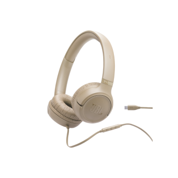 JBL Tune 530C, On-Ear Wired Headphones, Beige