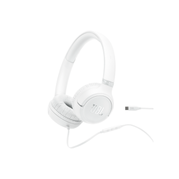 JBL Tune 530C, On-Ear Wired Headphones, White