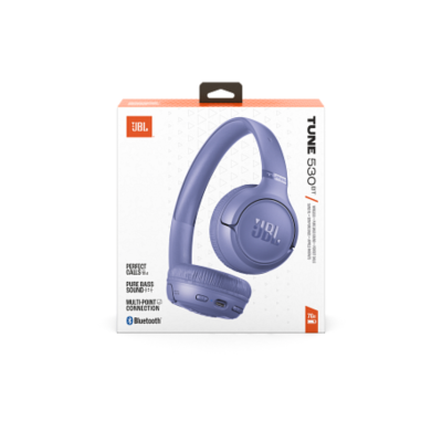 JBL Tune 530BT, On-Ear Bluetooth Headphones, Purple
