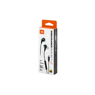 JBL Endurance RUN 3, In-Ear Sport Headphones, USB-C, Black