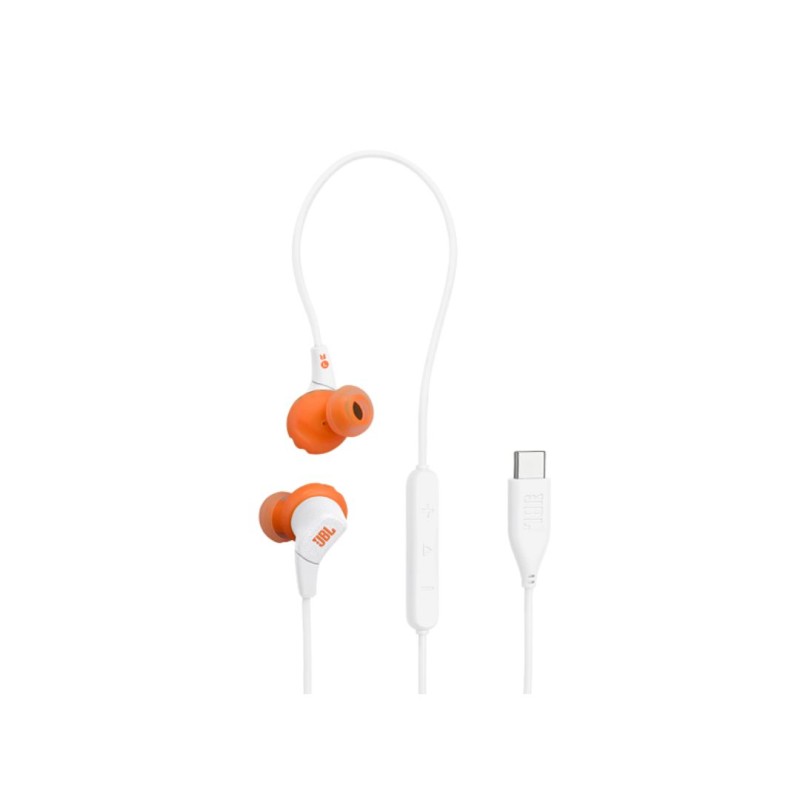 JBL Endurance RUN 3, In-Ear Sport Headphones, USB-C, White