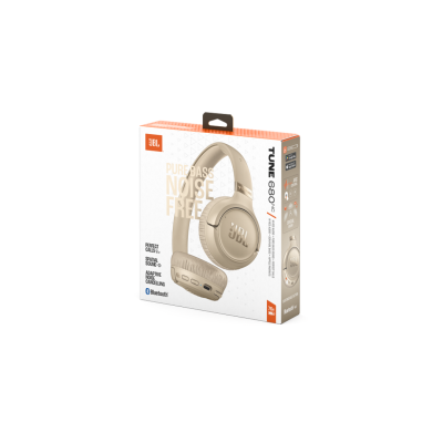 JBL Tune 680NC, On-Ear Bluetooth Headphones, Beige