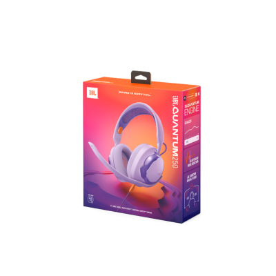 JBL Quantum 250, Over-Ear Wired Gaming Headset, Purple