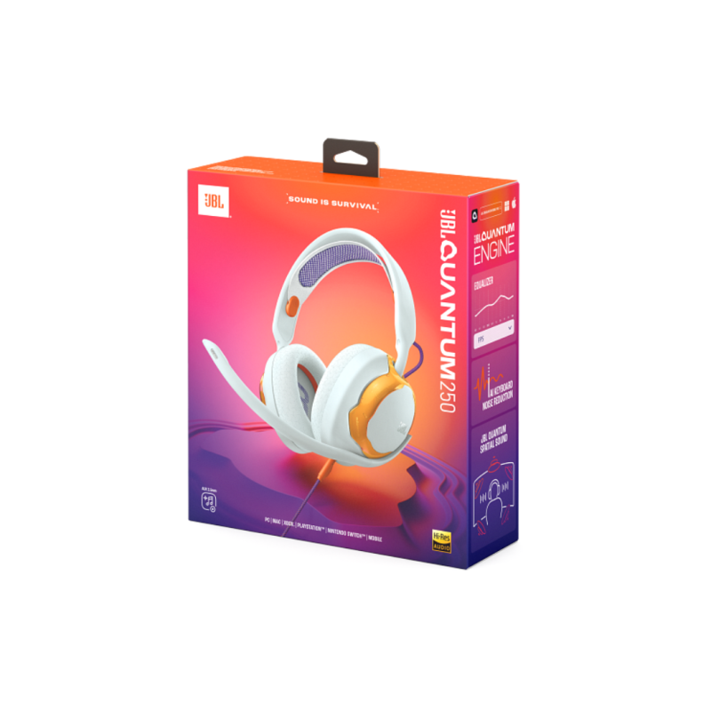JBL Quantum 250, Over-Ear Wired Gaming Headset, Teal
