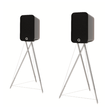 Concept 300, Bookshelf Speakers with stand, Black/Rosewood