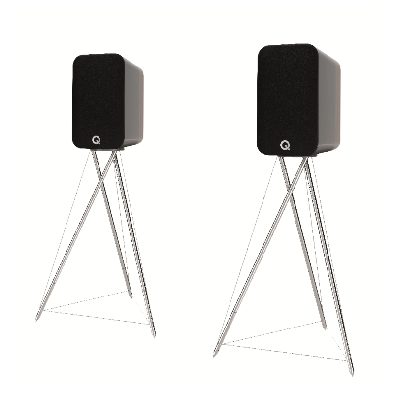 Concept 300, Bookshelf Speakers with stand, Black/Rosewood