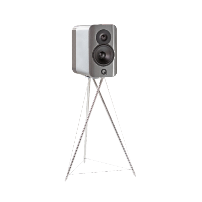 Concept 300, Bookshelf Speakers with stand, White/Oak