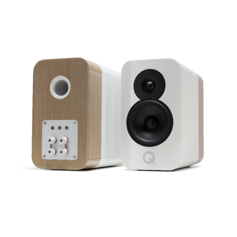 Concept 300, Bookshelf Speakers with stand, Silver/Ebony