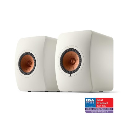 KEF LS50 Wireless II HiFi Speakers, White