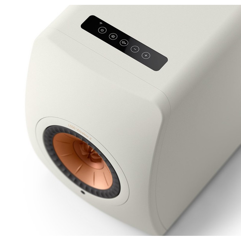 KEF LS50 Wireless II HiFi Speakers, White