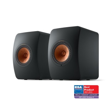 KEF LS50 Wireless II HiFi Speakers, Black