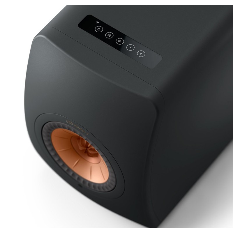 KEF LS50 Wireless II HiFi Speakers, Black