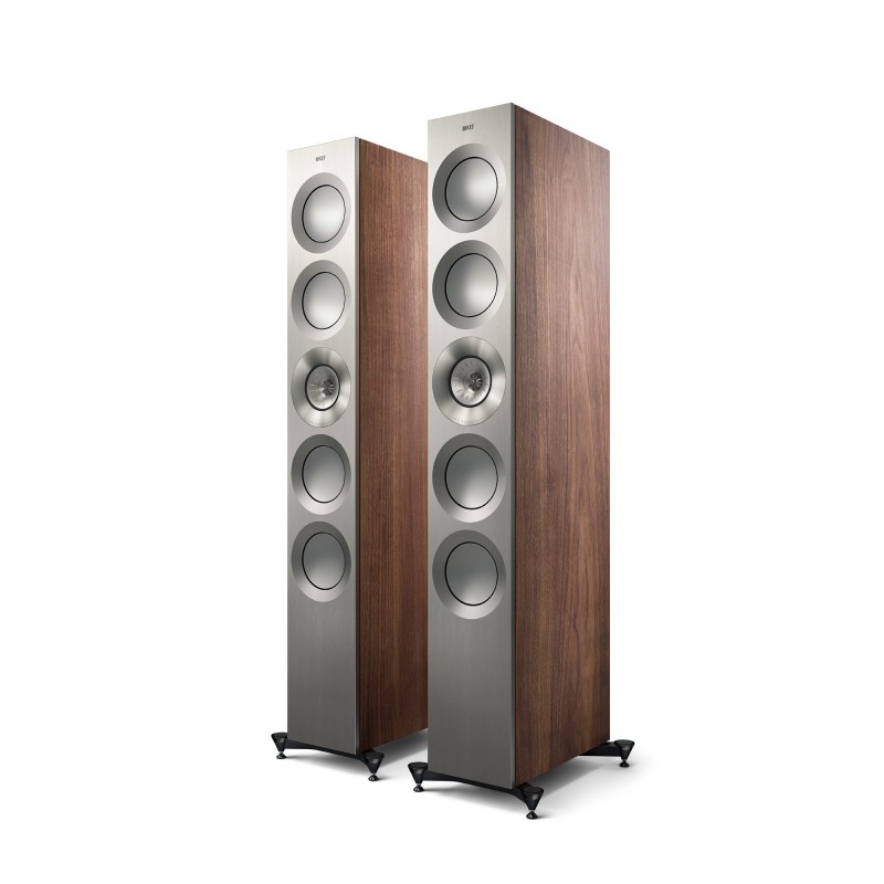 Reference 5 Meta , High End Floorstanding Speakers, Satin Walnut/Silver