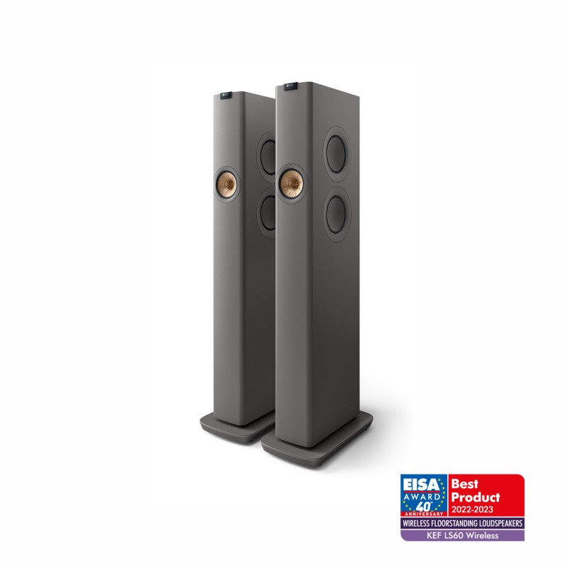 LS60 Wireless HiFi Speakers, Floorstanding Speakers, Titanium Grey