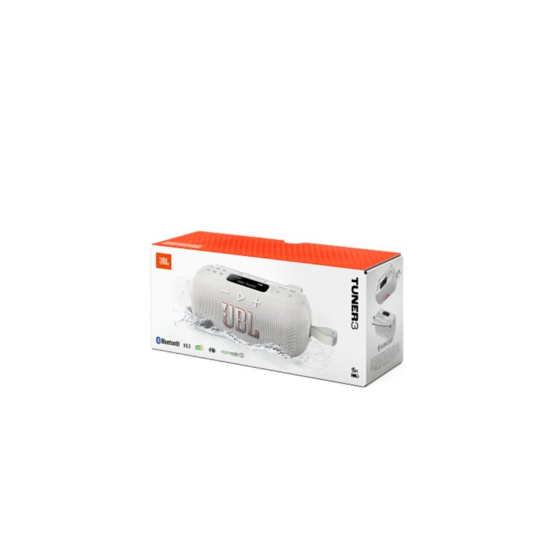 JBL Tuner 3, Bluetooth Speaker DAB/FM Radio, White